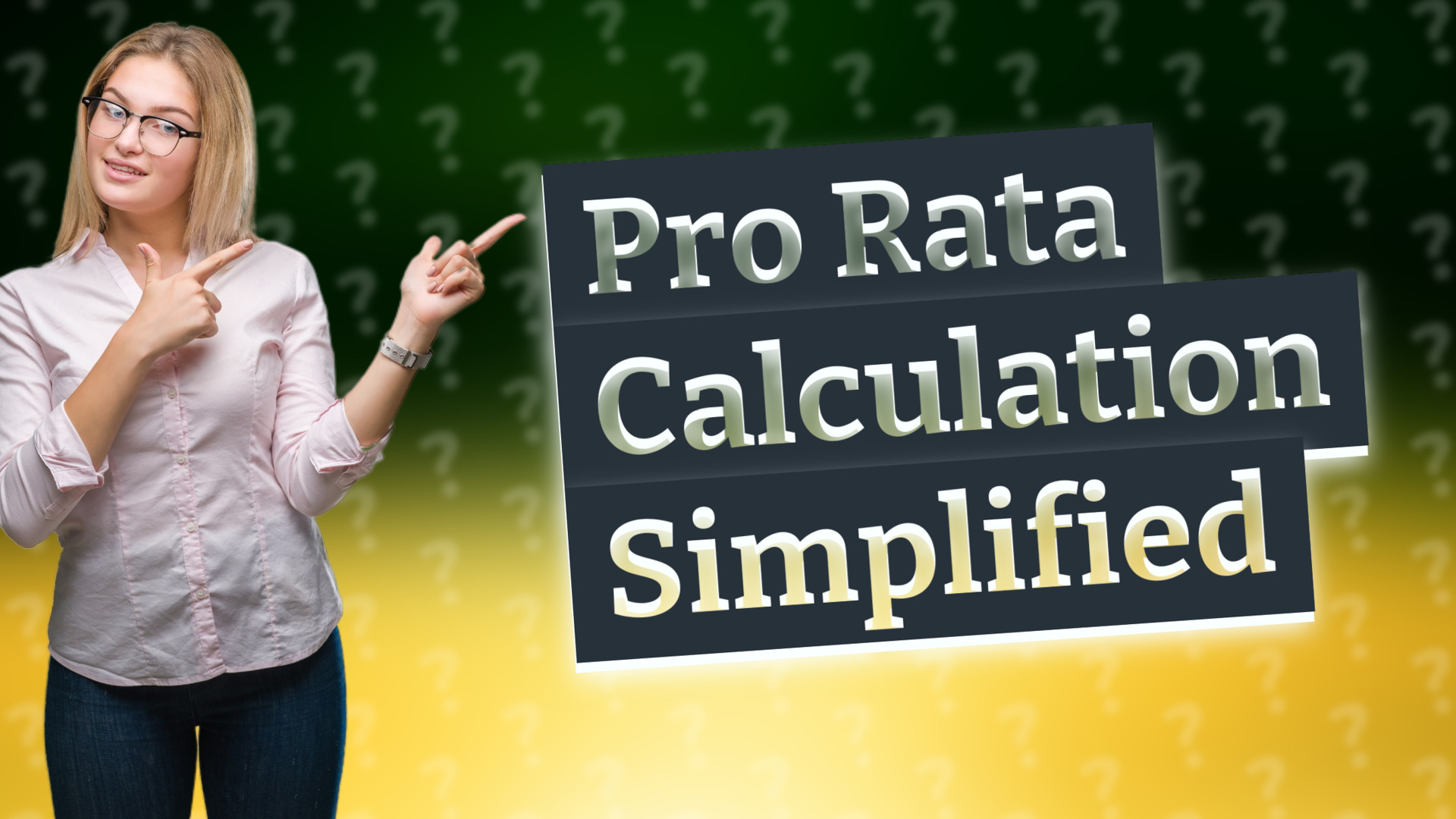 Pro Rata Calculation Simplified