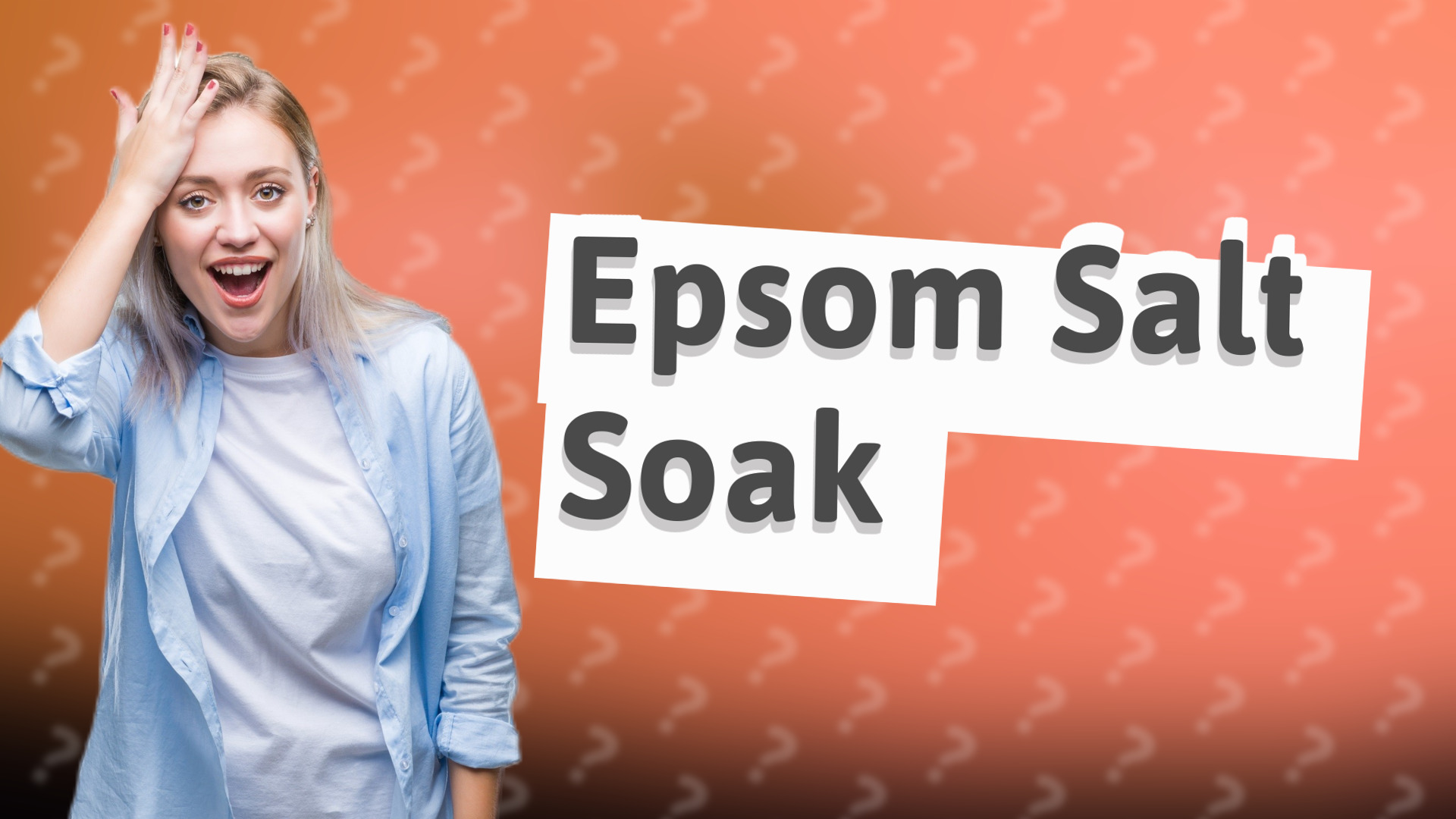 Epsom Salt Soak