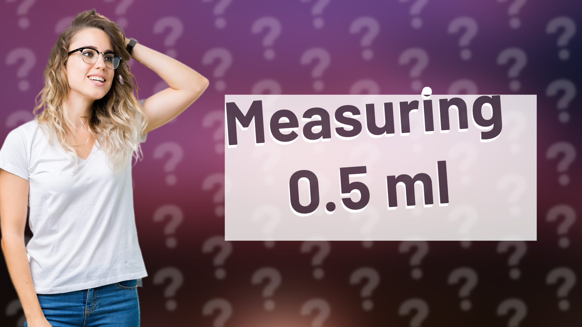 Measuring 0.5 ml