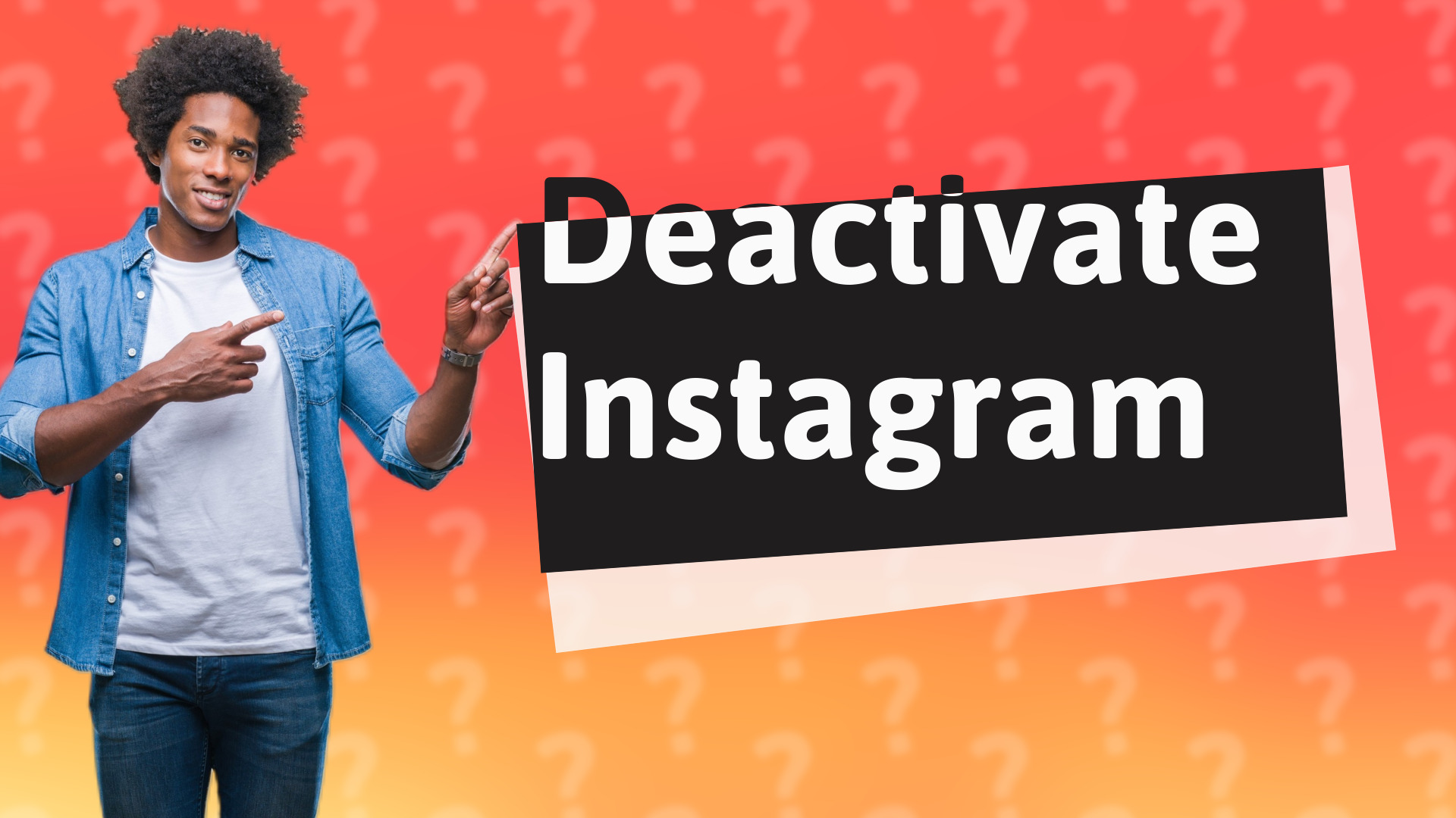 Deactivate Instagram