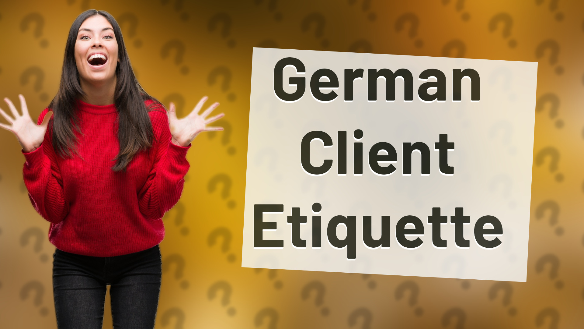 German Client Etiquette