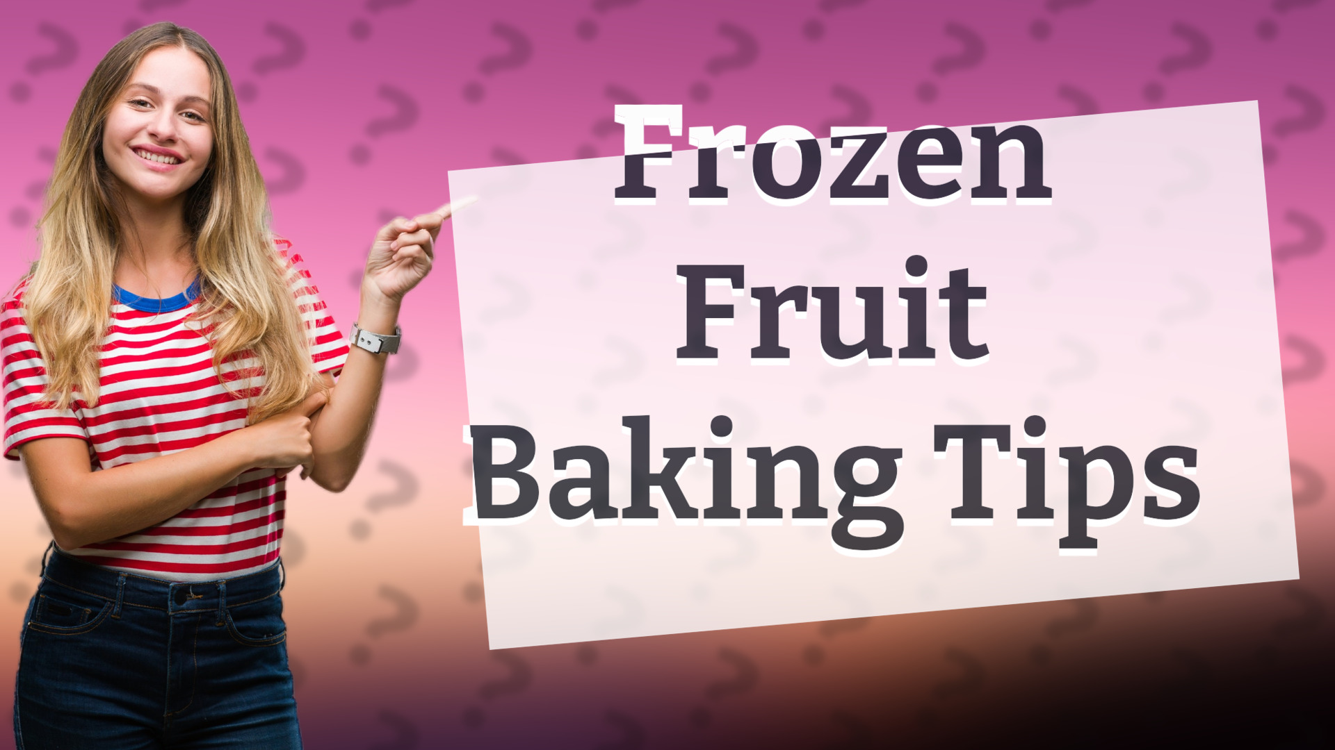 Frozen Fruit Baking Tips