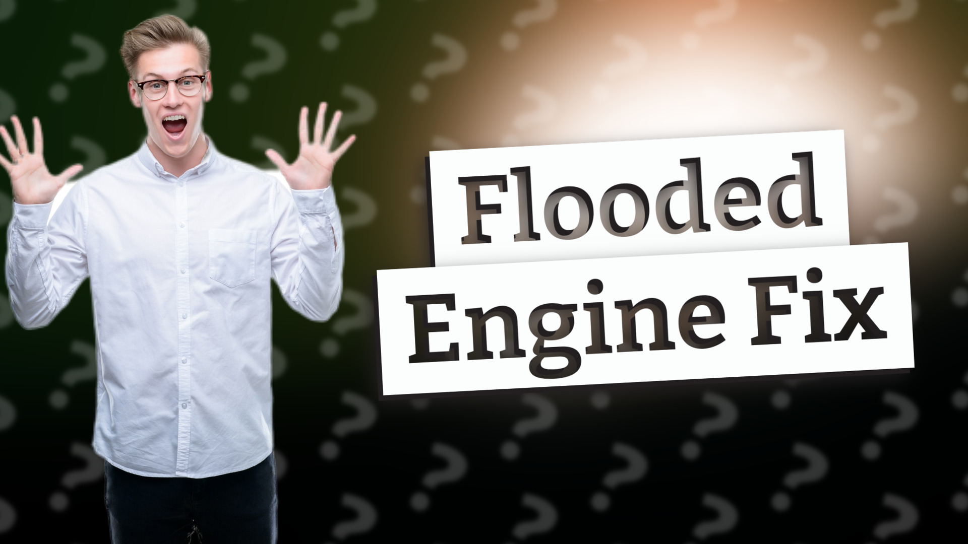 Flooded Engine Fix