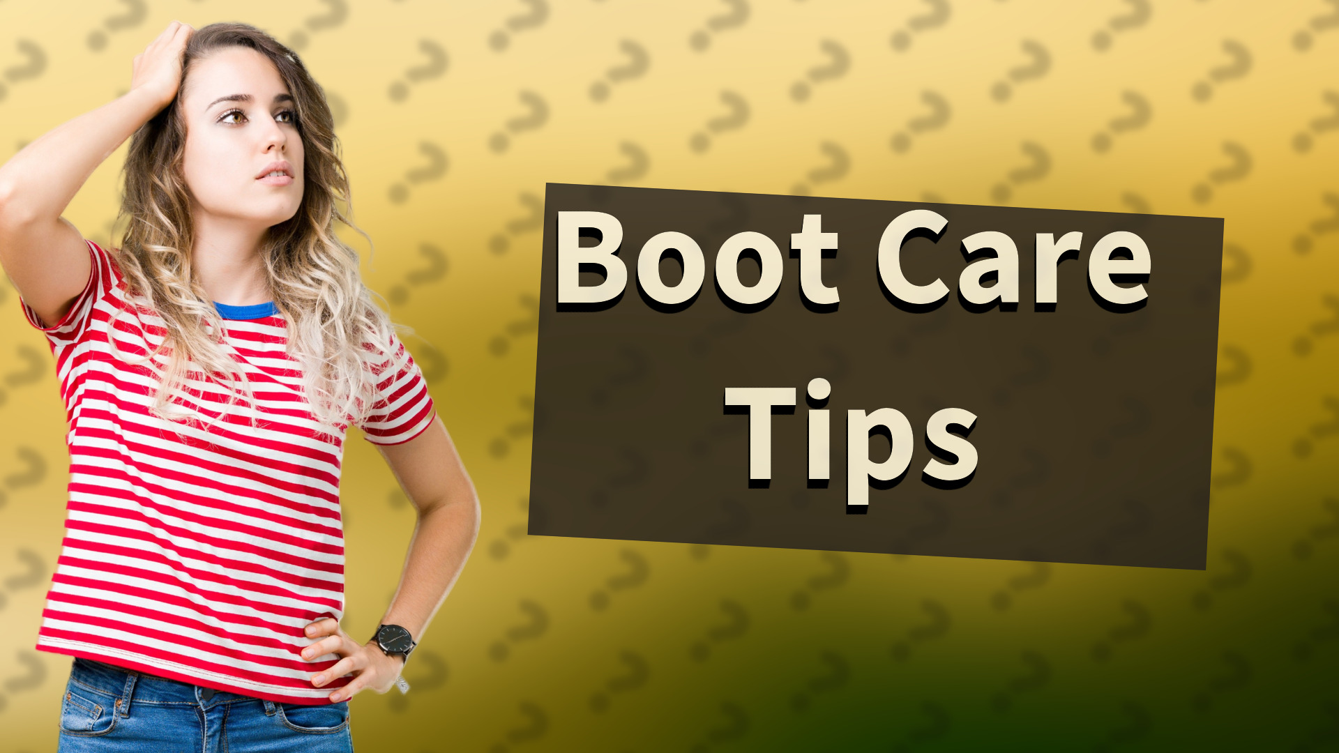 Boot Care Tips