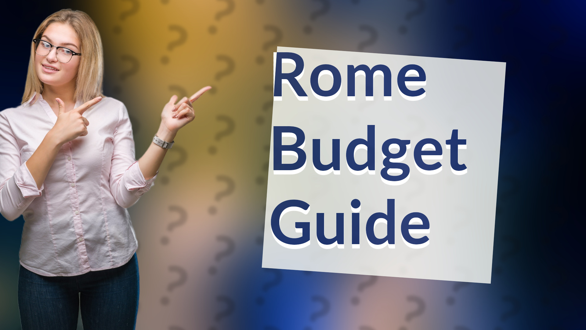 Rome Budget Guide
