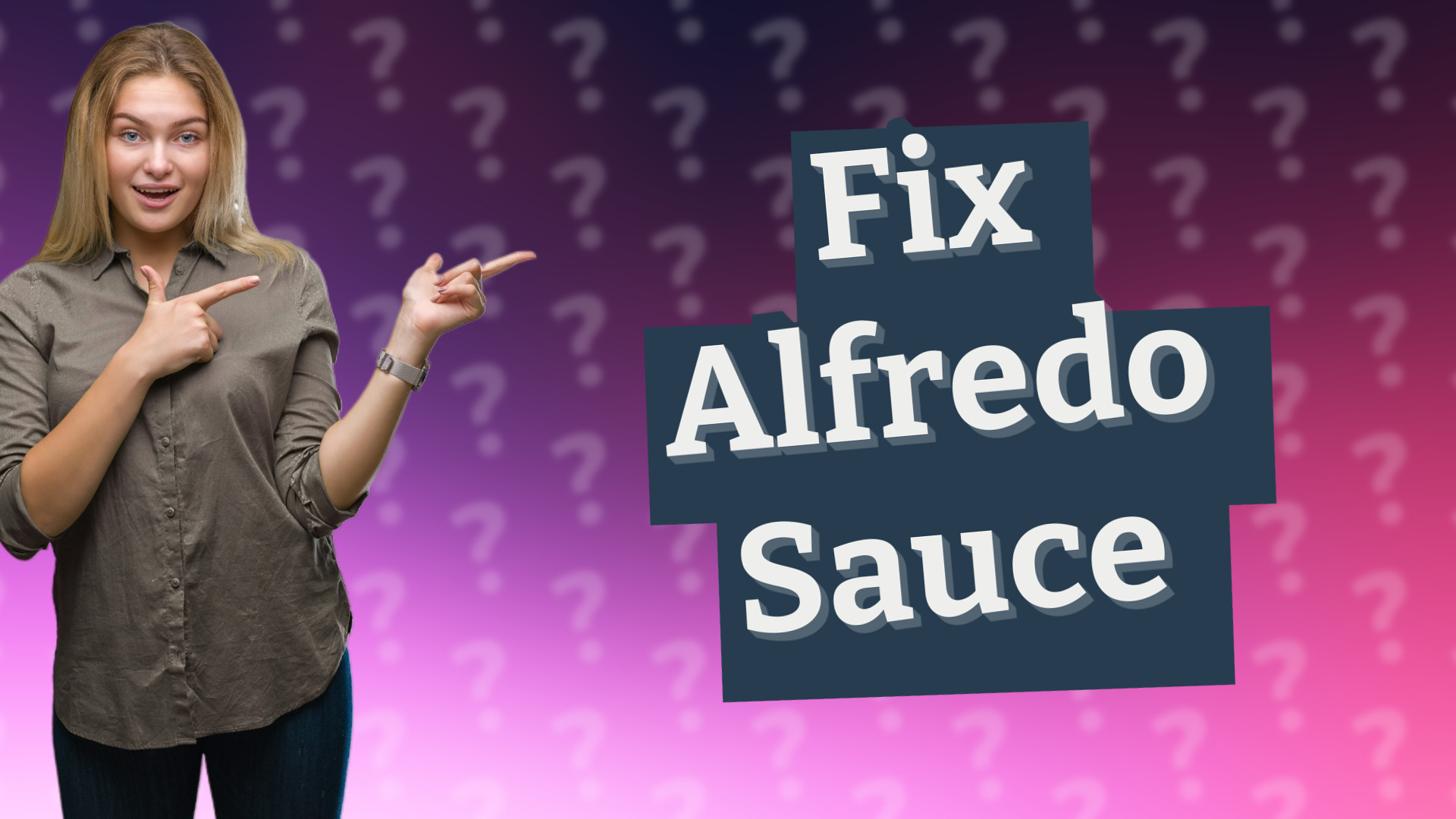 Fix Alfredo Sauce