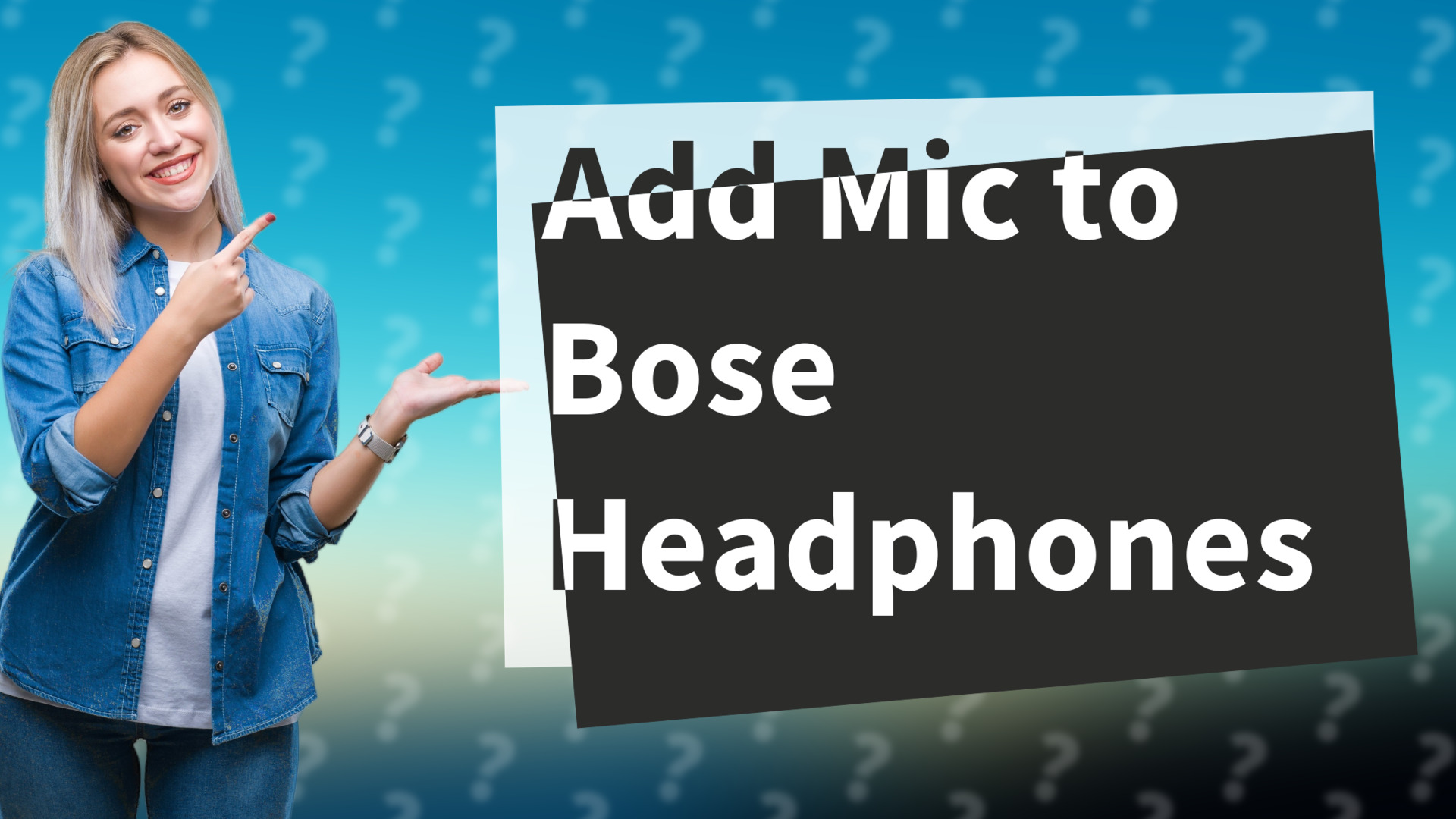 Add Mic to Bose Headphones
