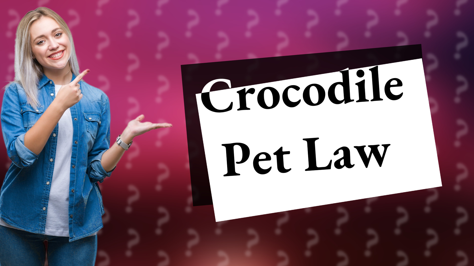 Crocodile Pet Law