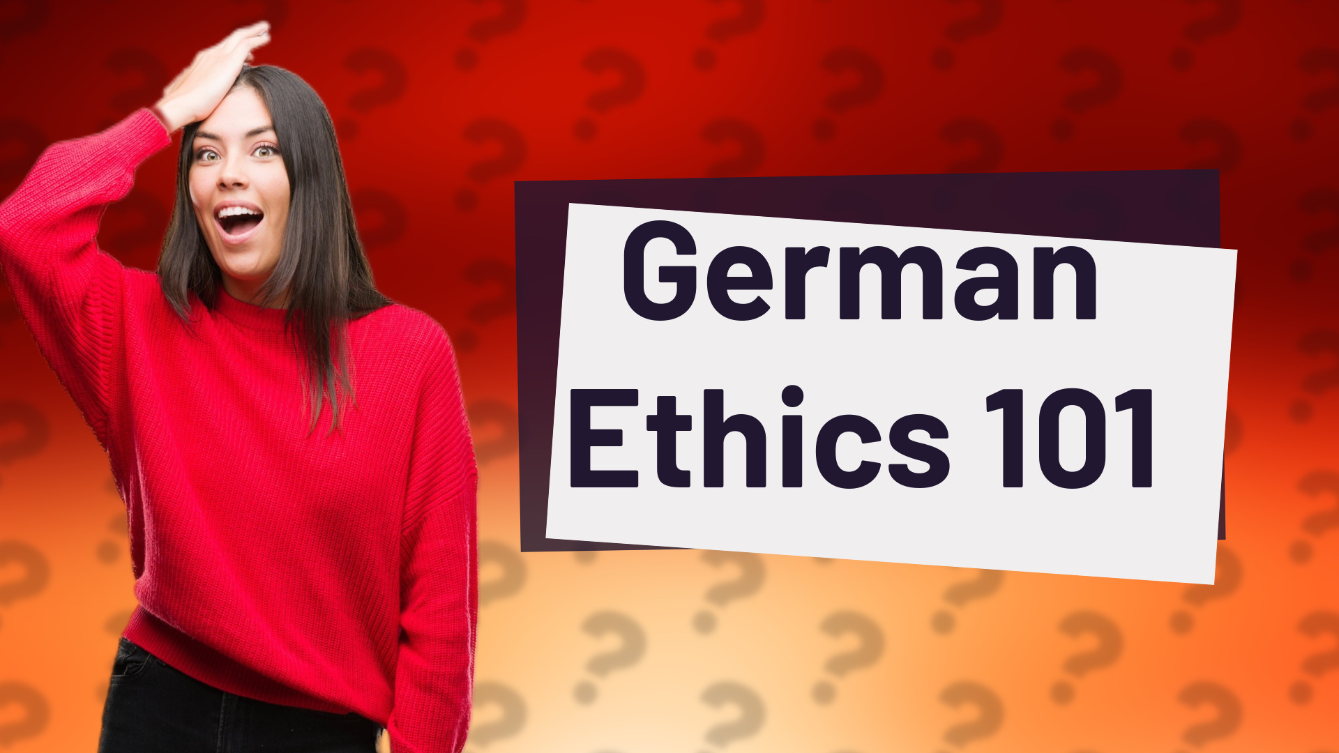 German Ethics 101