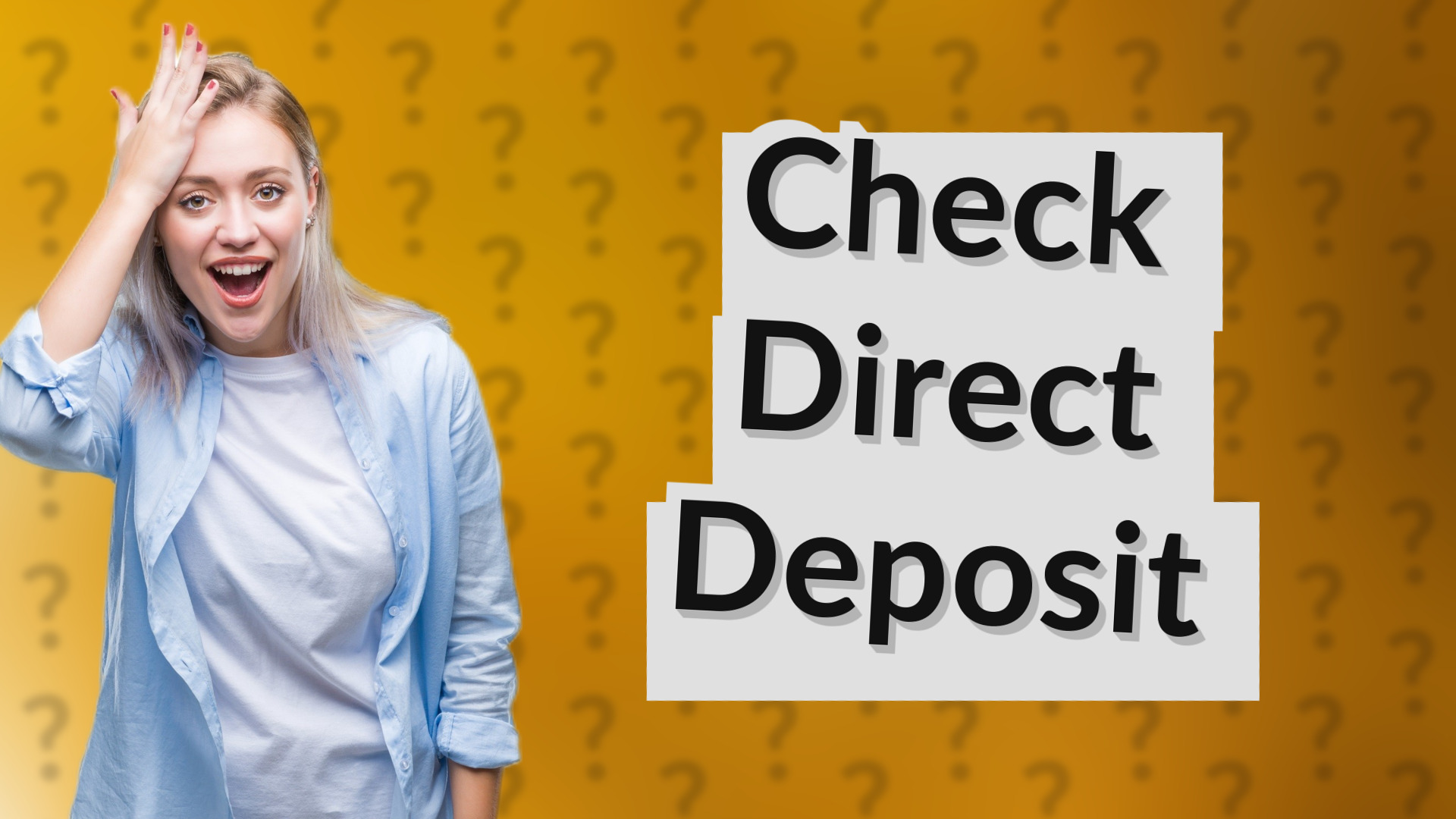 Check Direct Deposit