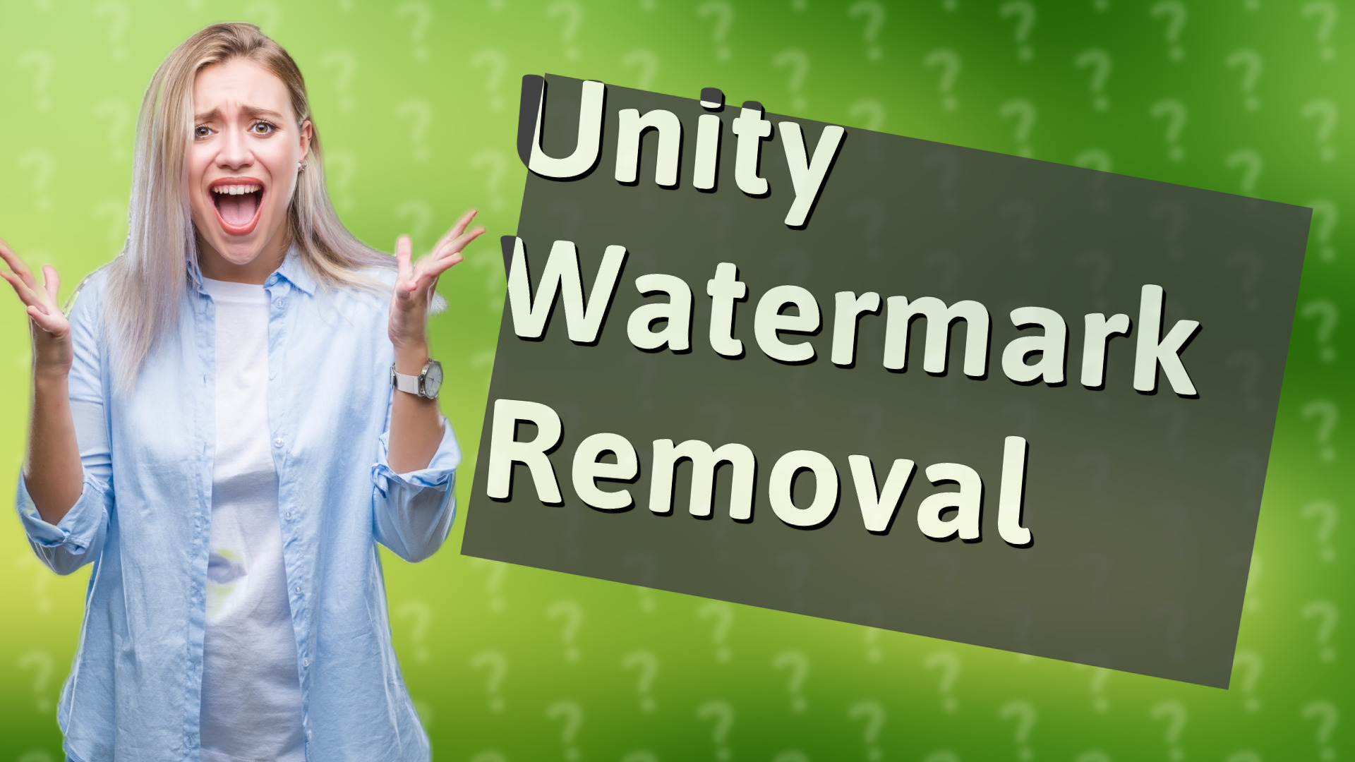 Unity Watermark Removal