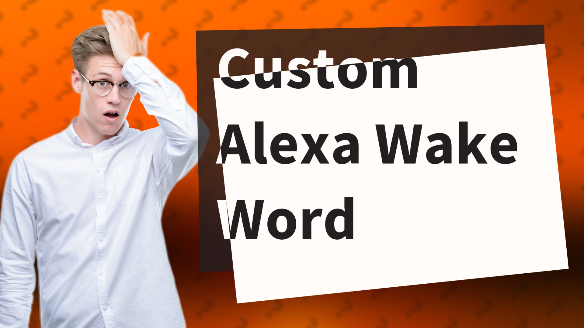 Custom Alexa Wake Word
