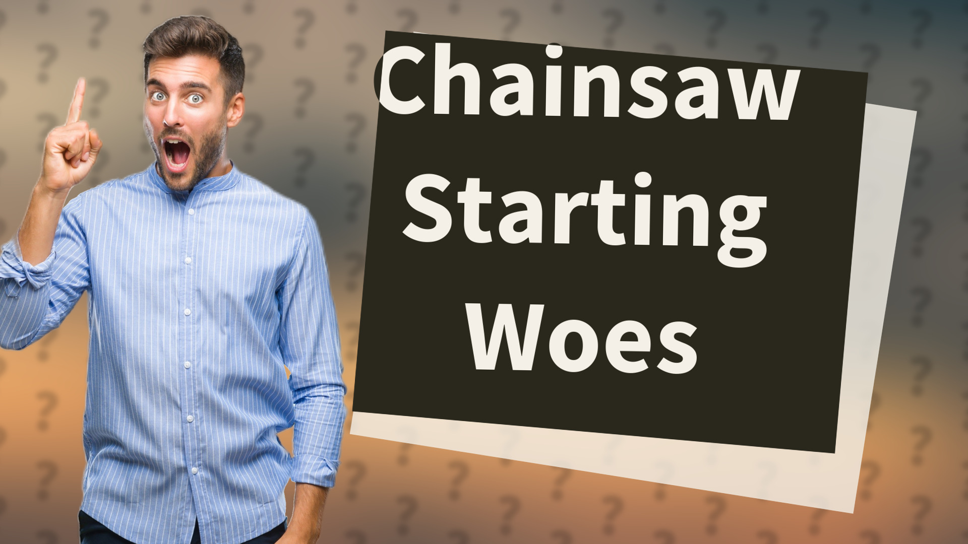 Chainsaw Starting Woes