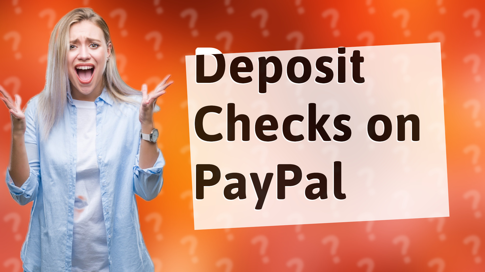 Deposit Checks on PayPal