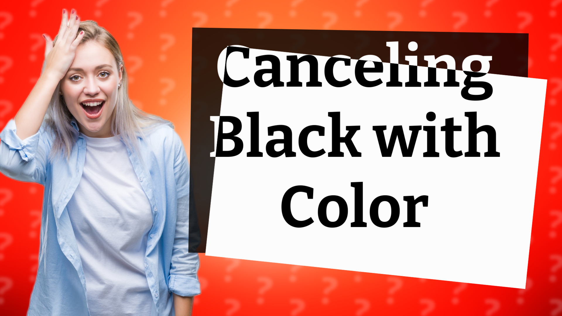 Canceling Black with Color
