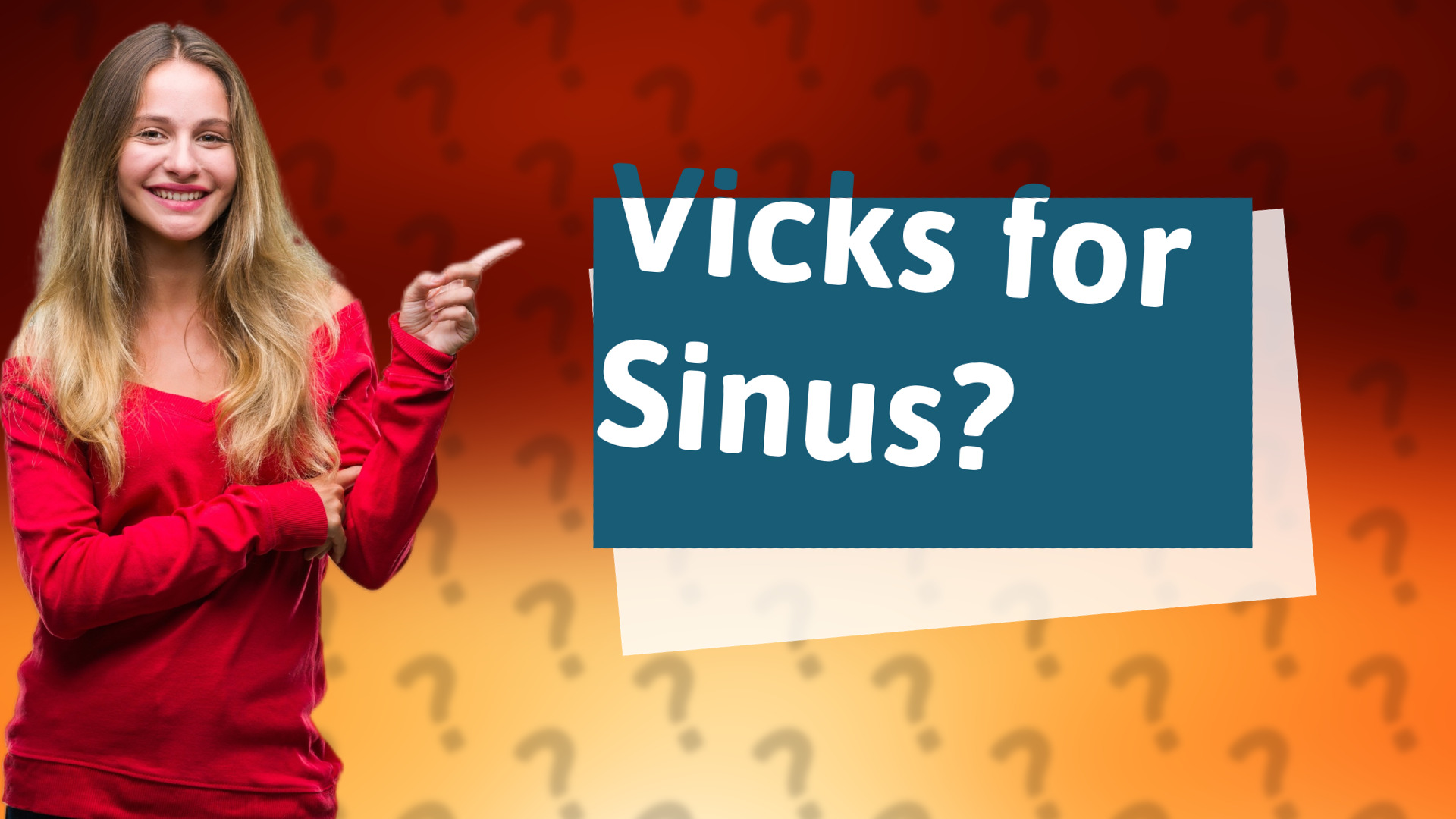 Vicks for Sinus?
