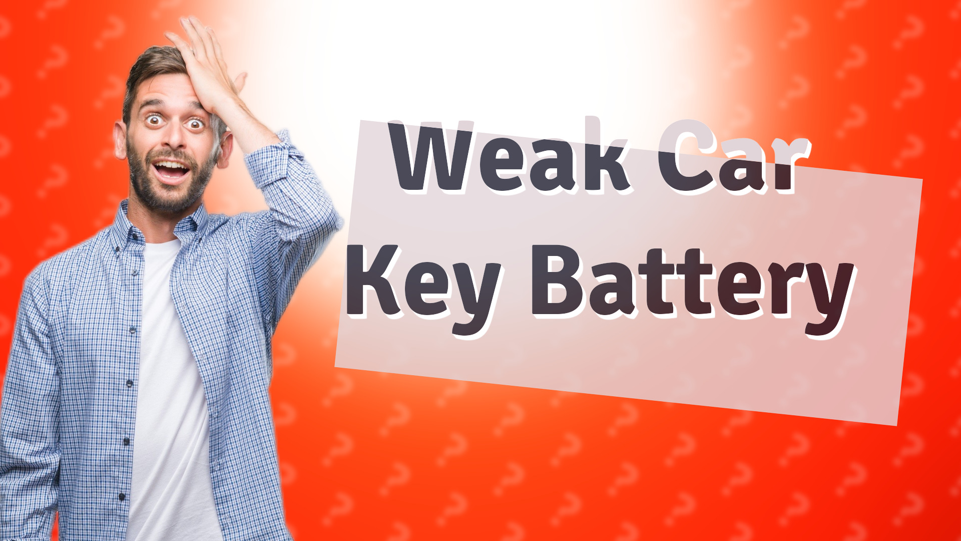 Weak Car Key Battery
