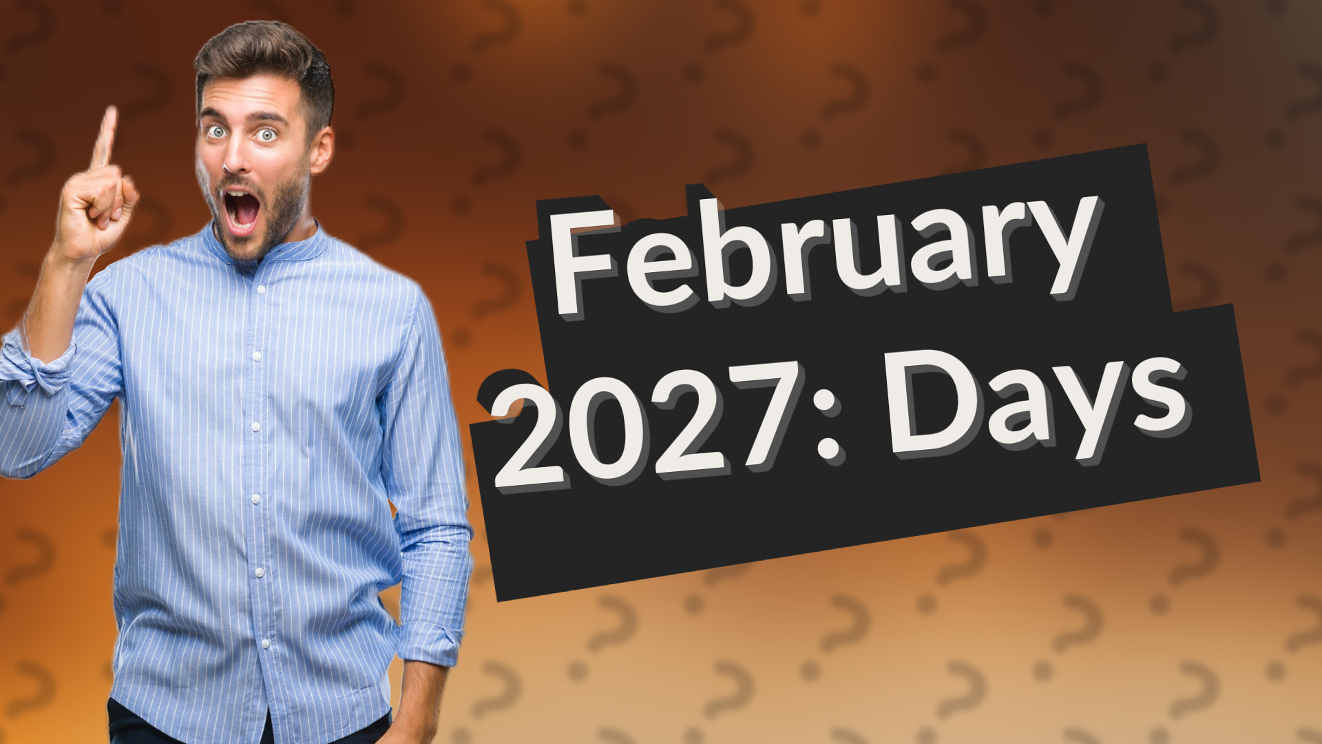 February 2027: Days