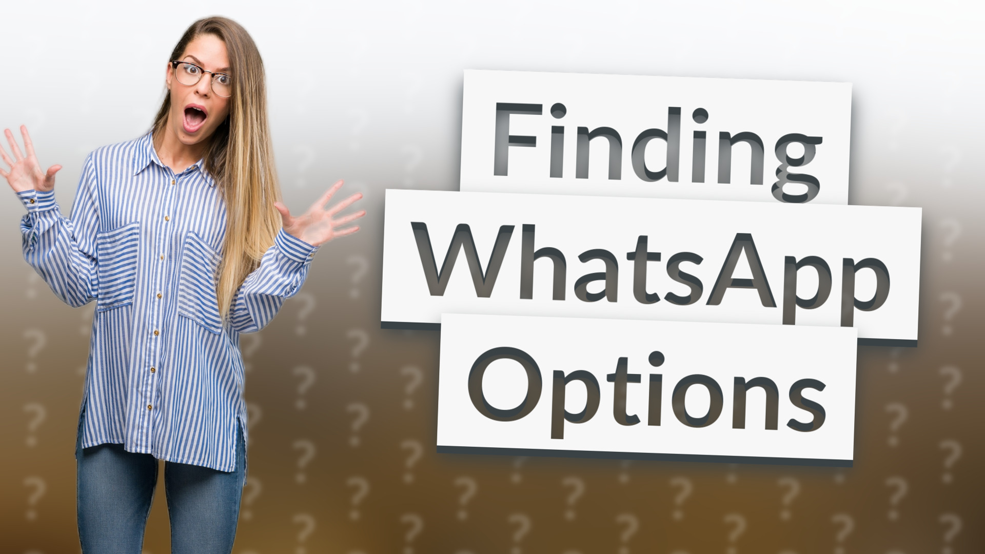 Finding WhatsApp Options
