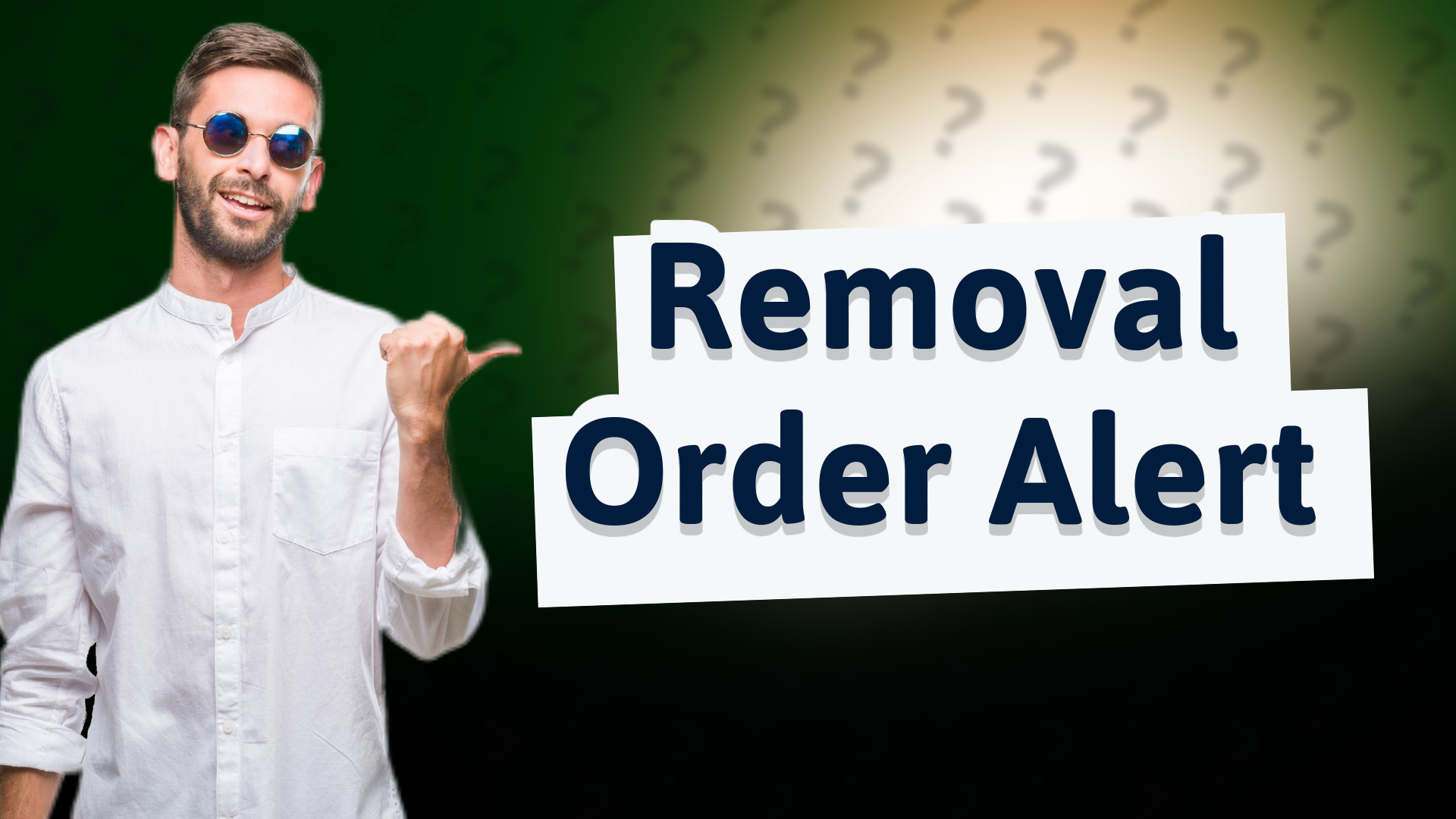 Removal Order Alert