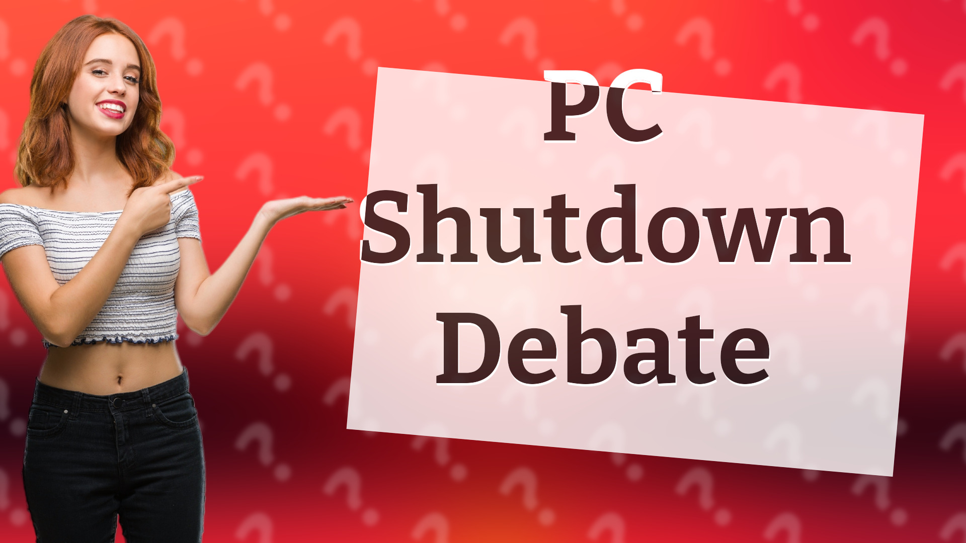 PC Shutdown Debate