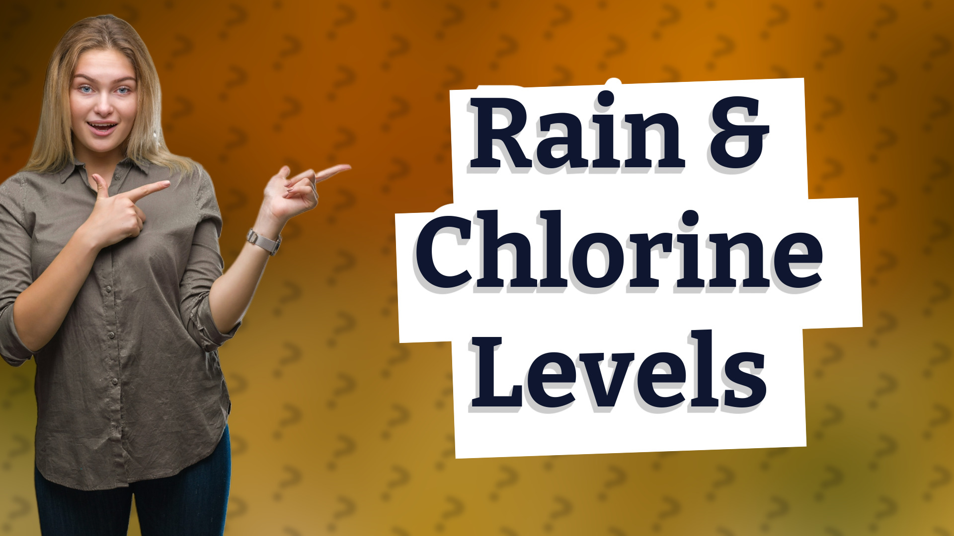 Rain & Chlorine Levels