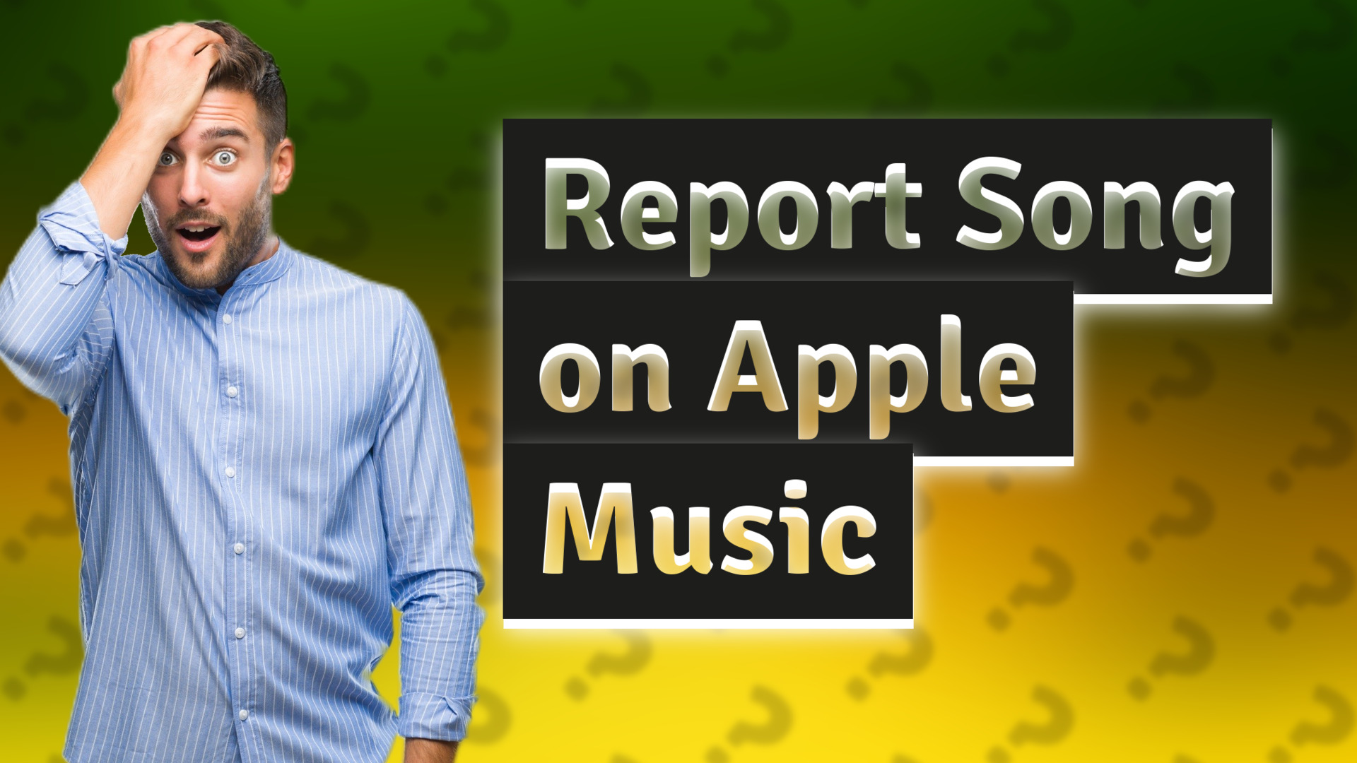 Report Song on Apple Music