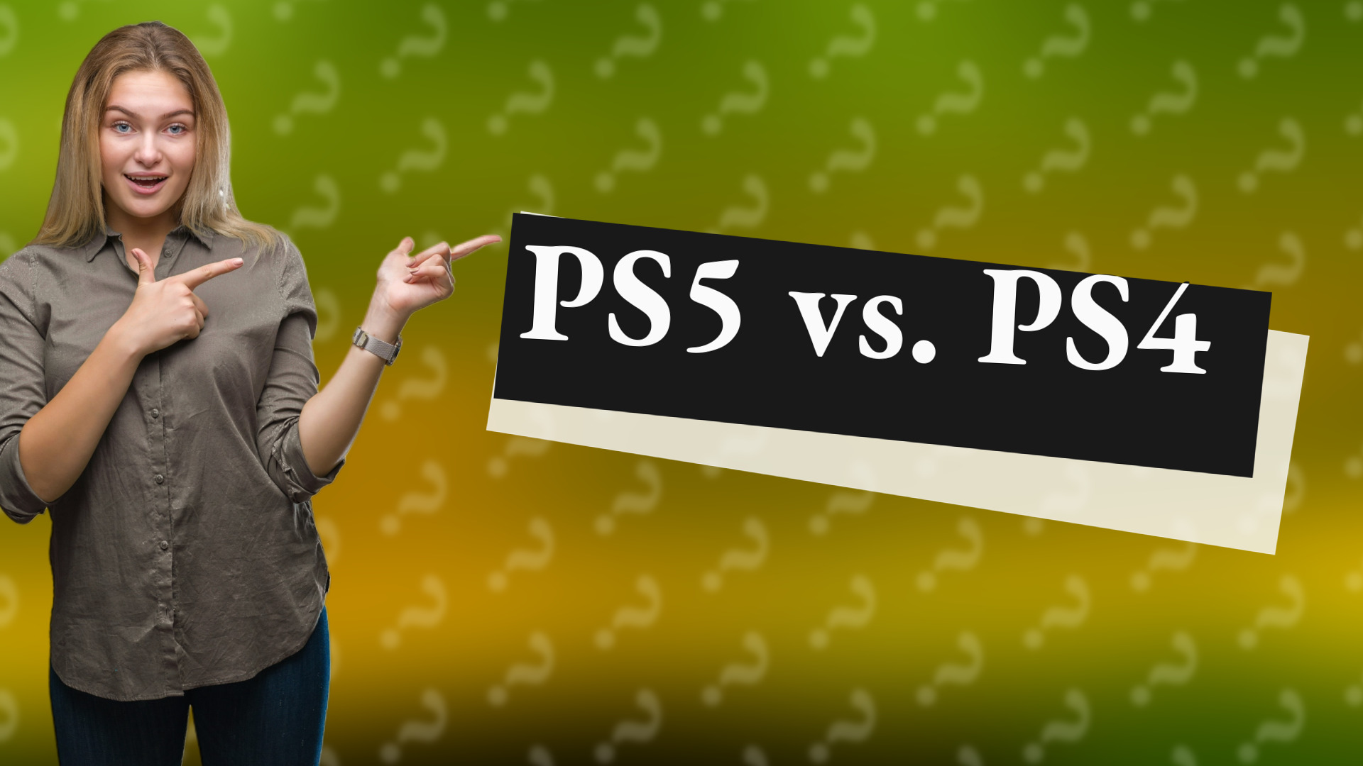 PS5 vs. PS4