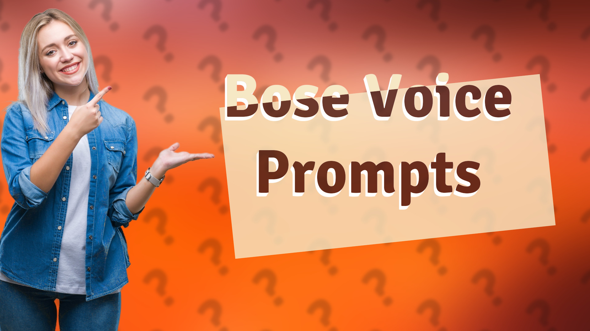 Bose Voice Prompts
