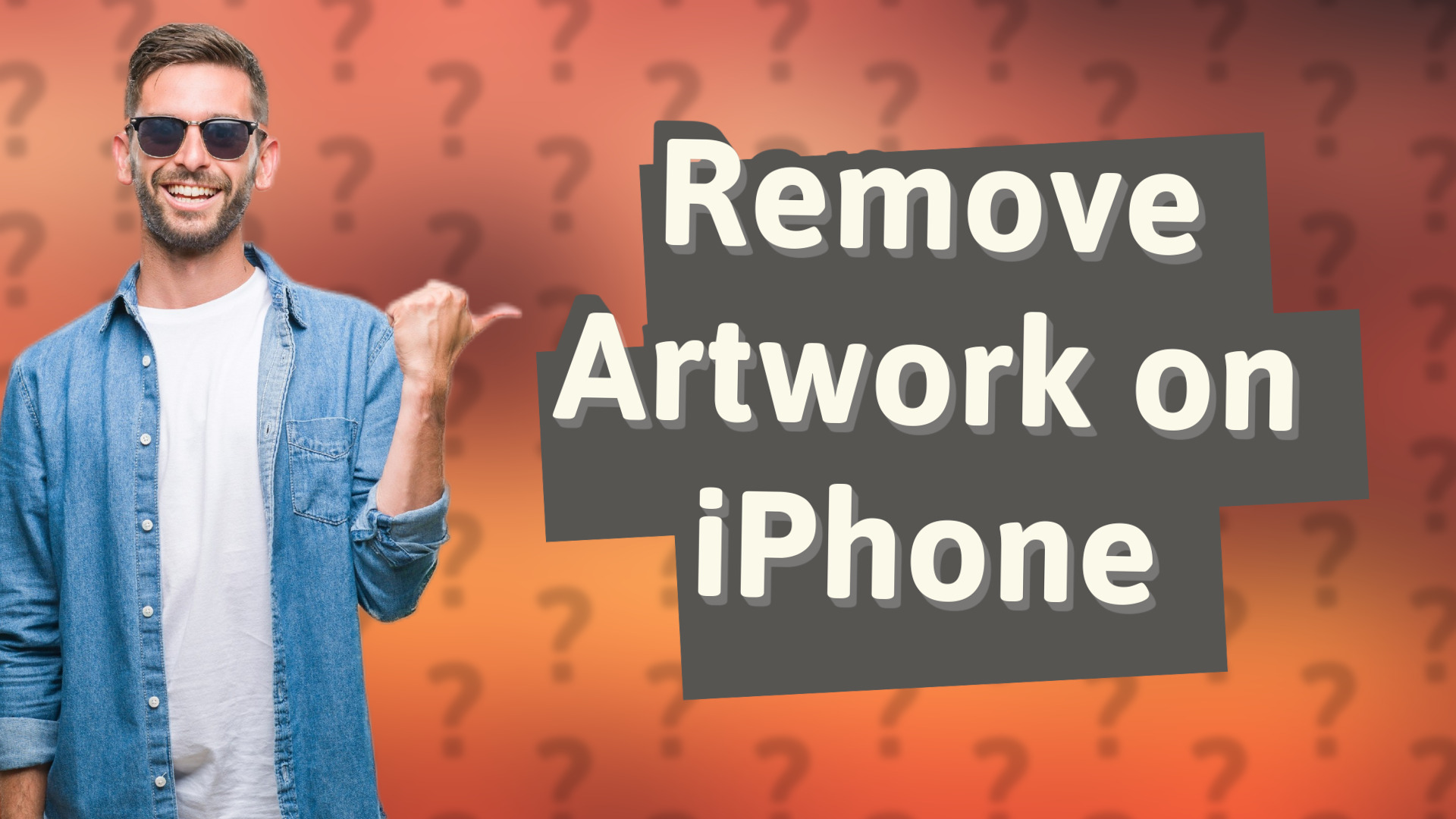 Remove Artwork on iPhone
