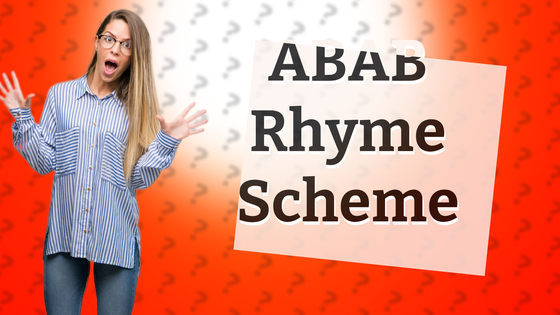 ABAB Rhyme Scheme