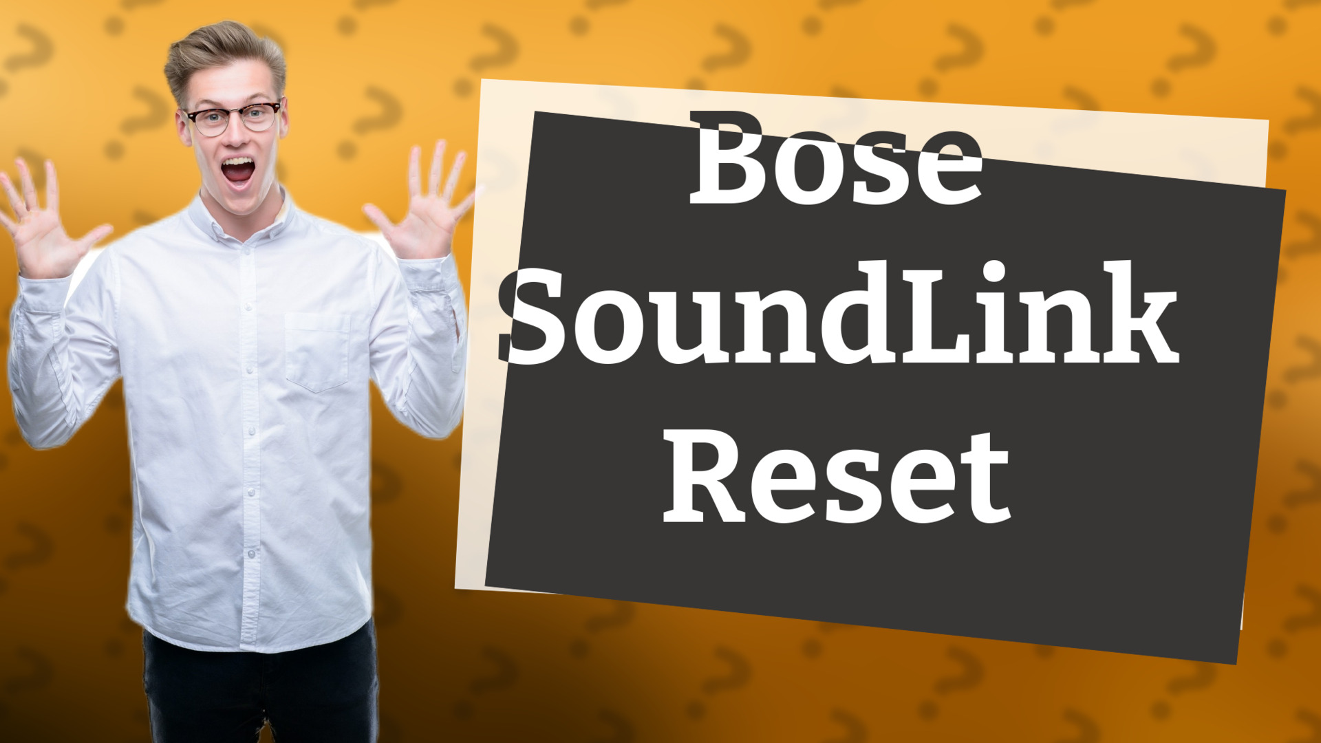 Bose SoundLink Reset
