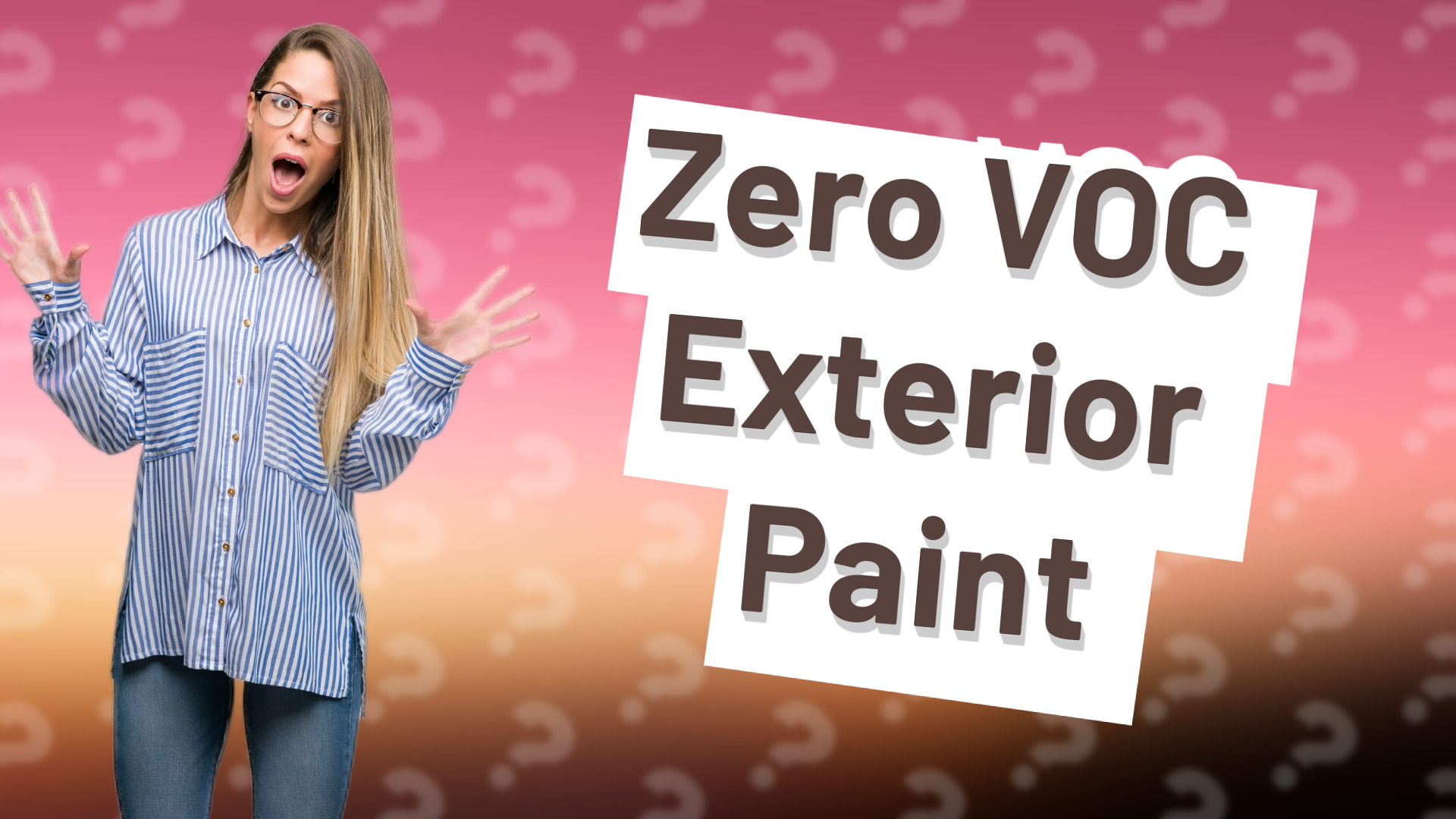 Zero VOC Exterior Paint