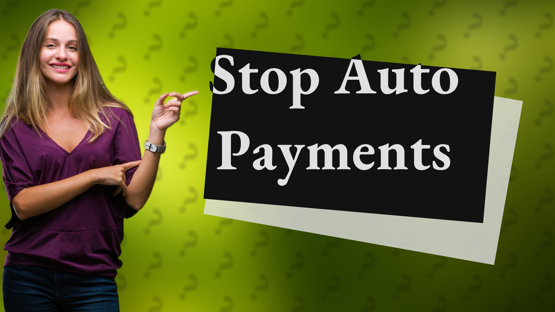 Stop Auto Payments