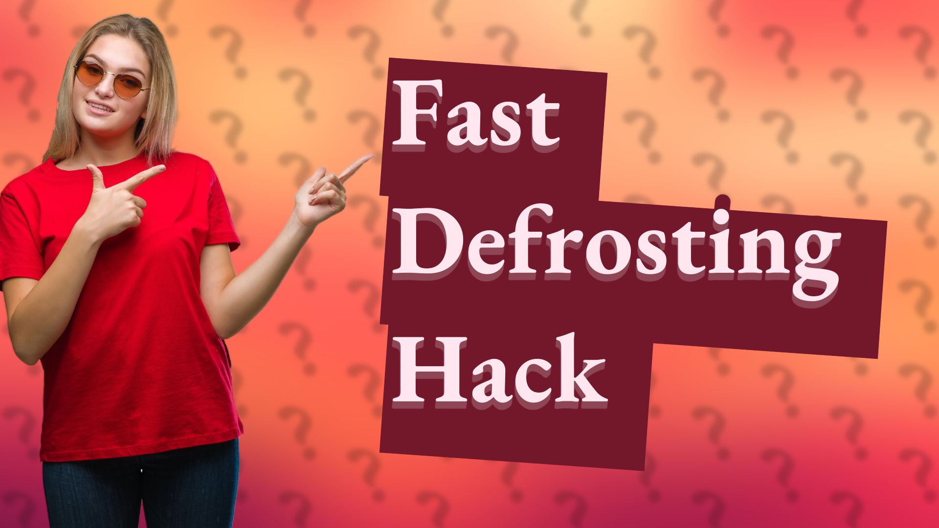 Fast Defrosting Hack