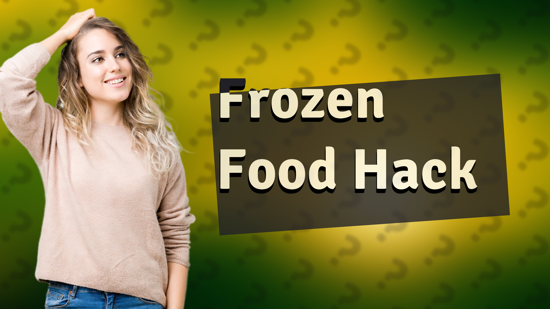 Frozen Food Hack