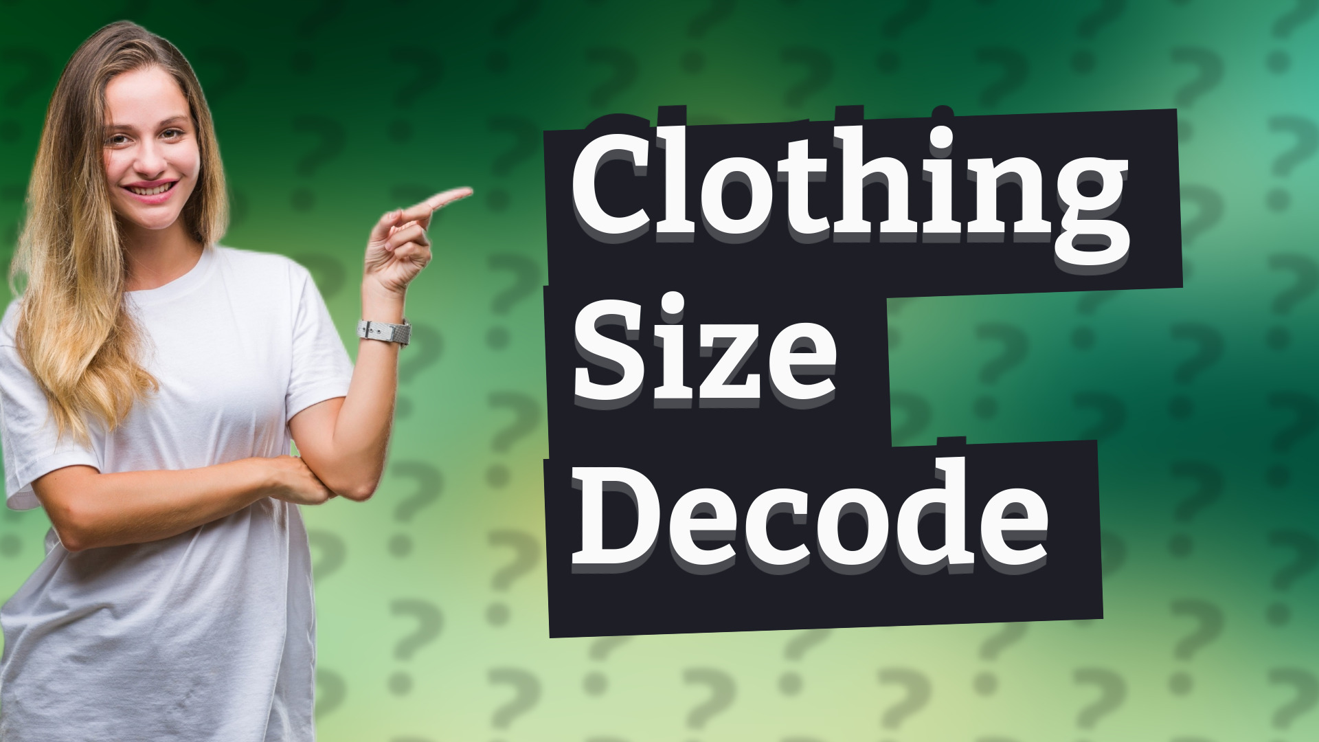 Clothing Size Decode
