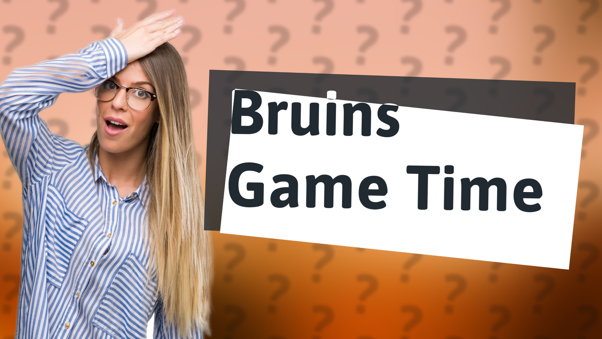 Bruins Game Time