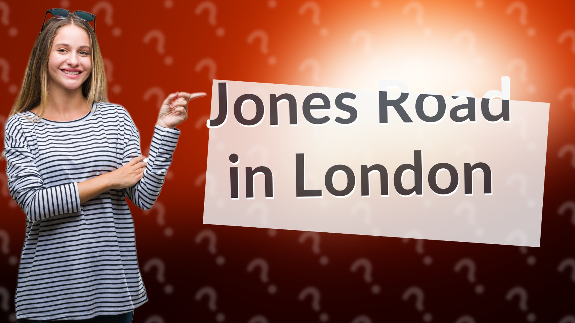 Jones Road in London