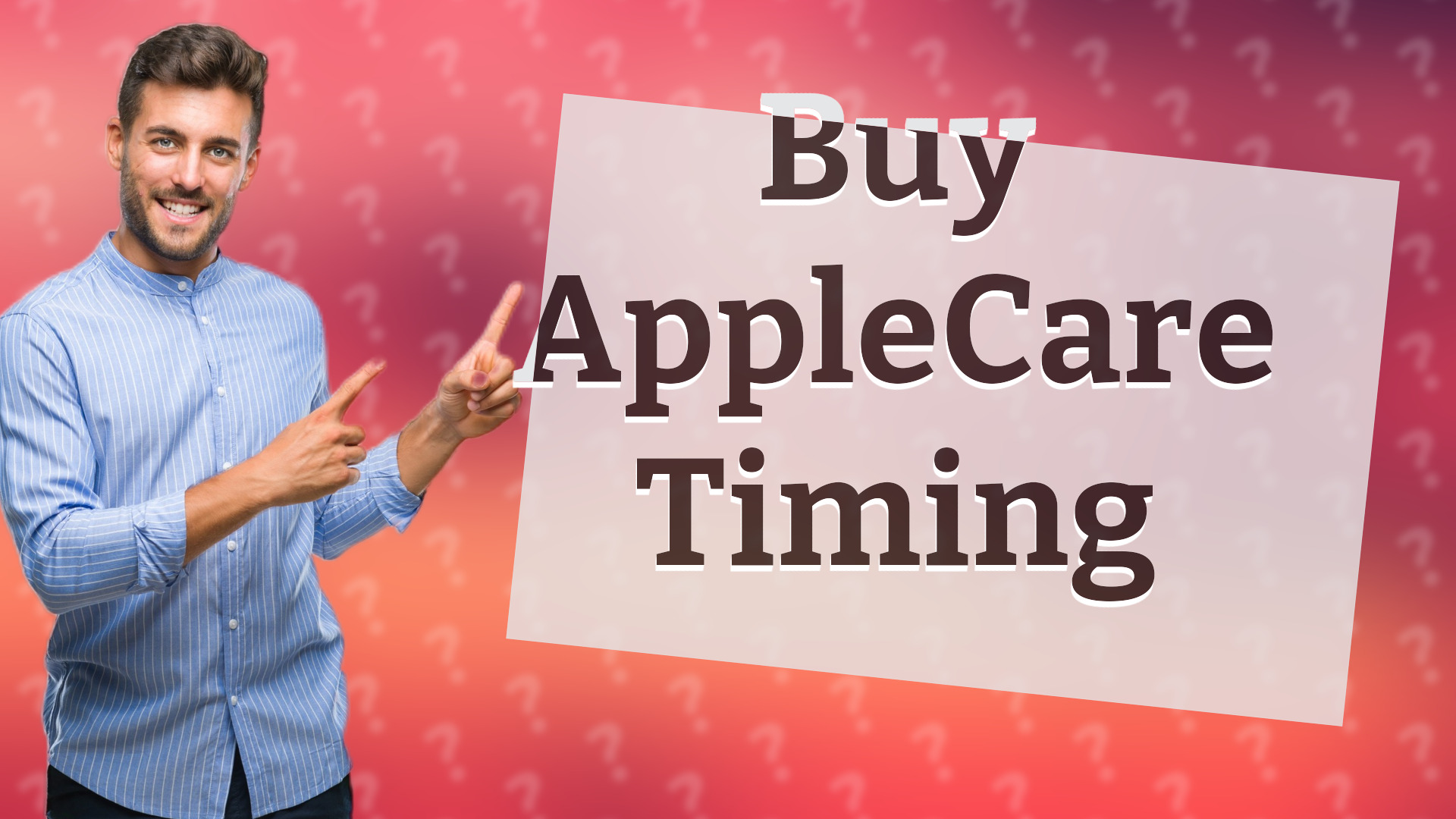 Buy AppleCare Timing