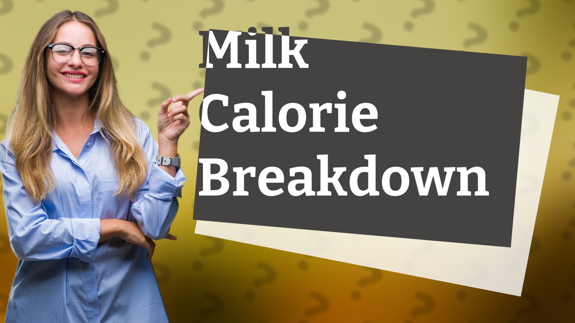 Milk Calorie Breakdown
