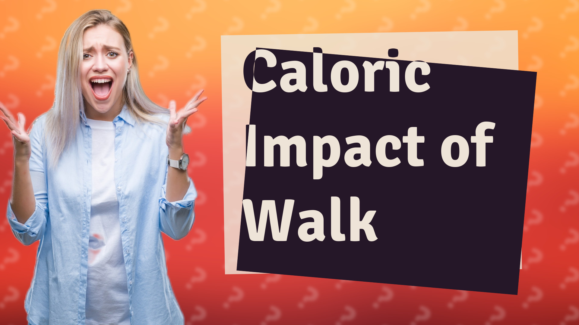 Caloric Impact of Walk