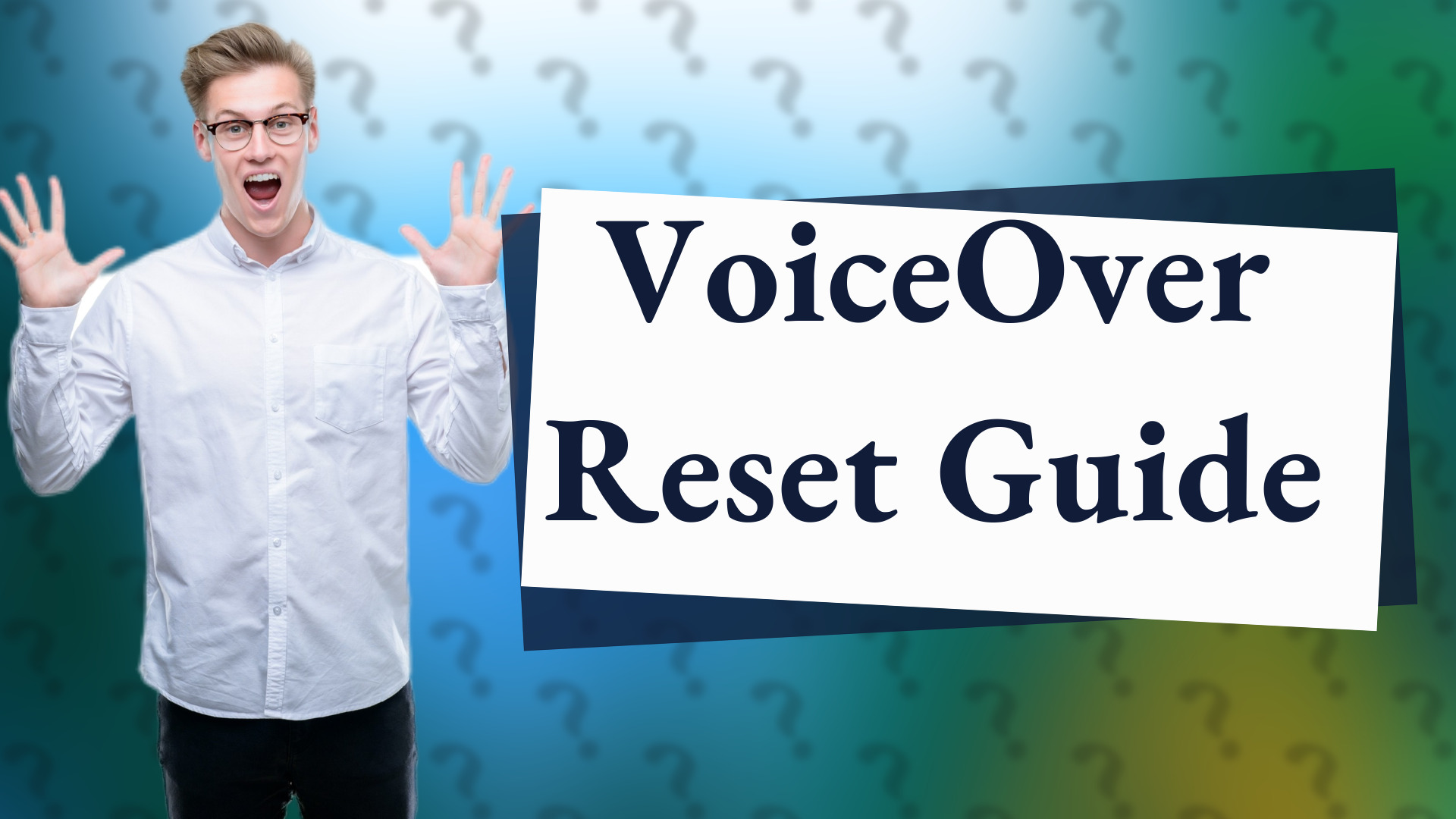VoiceOver Reset Guide