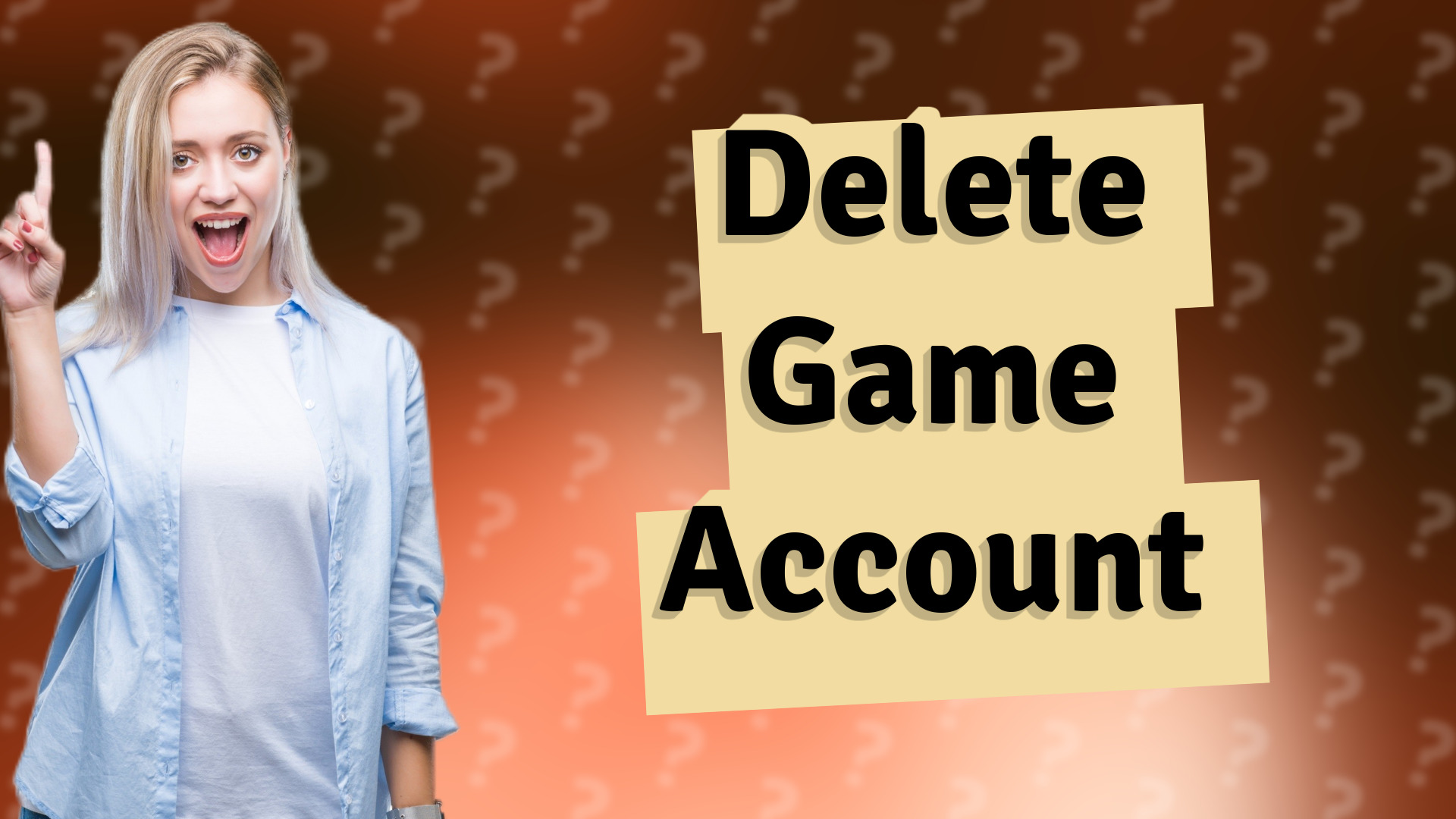 Delete Game Account