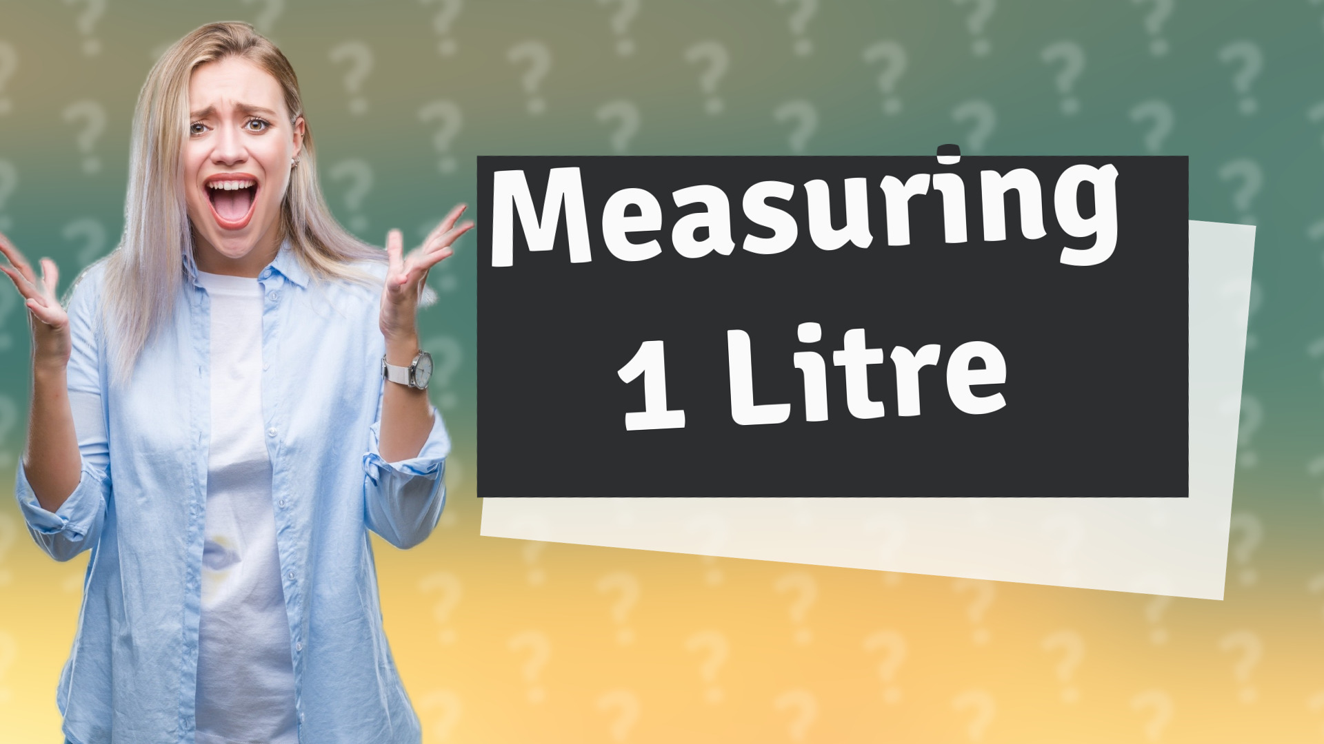 Measuring 1 Litre