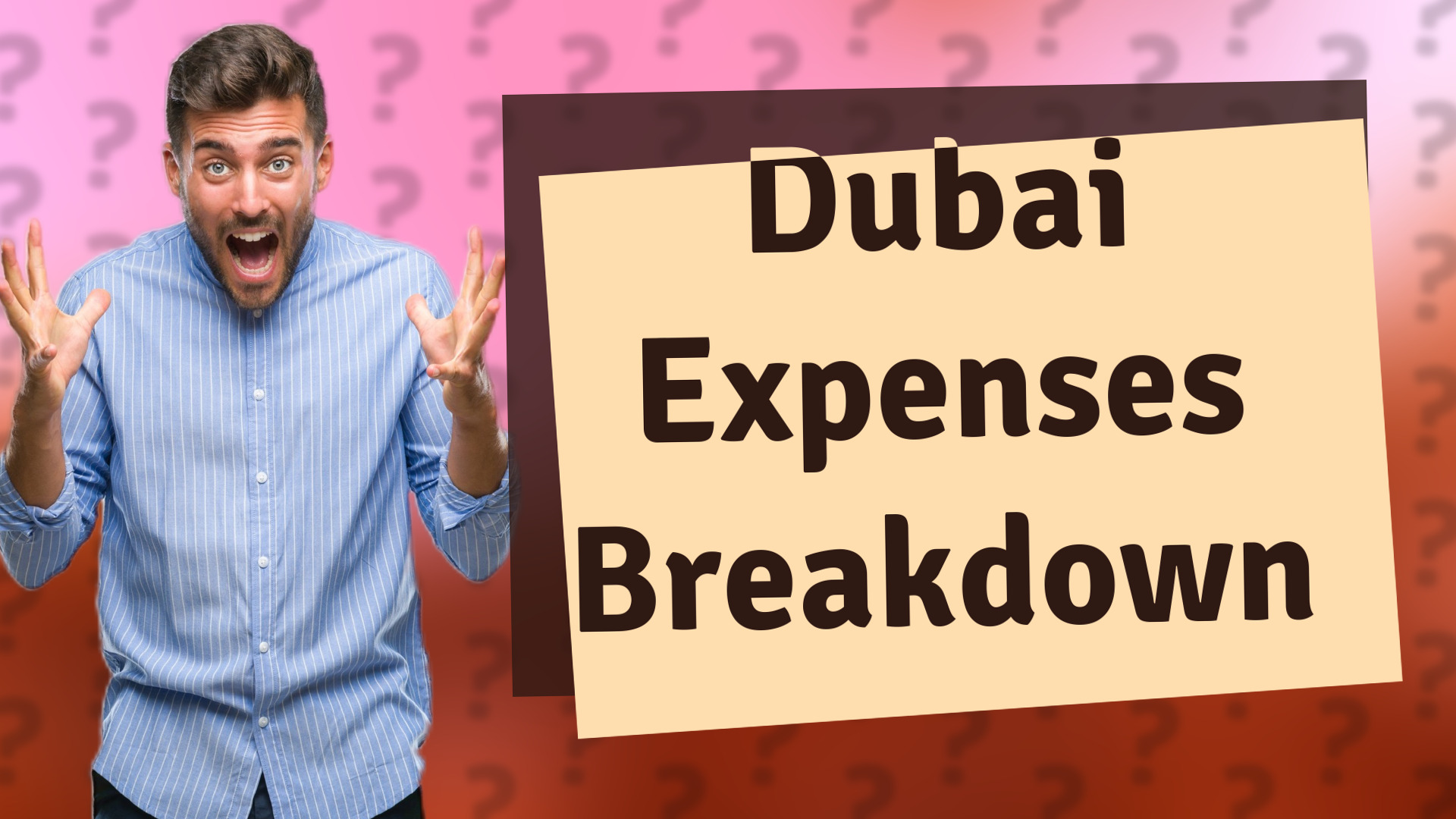 Dubai Expenses Breakdown