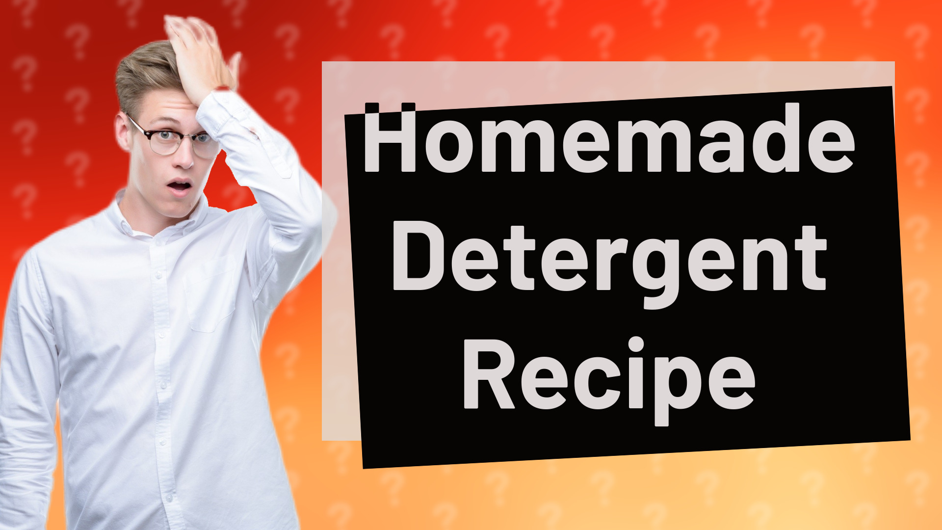 Homemade Detergent Recipe