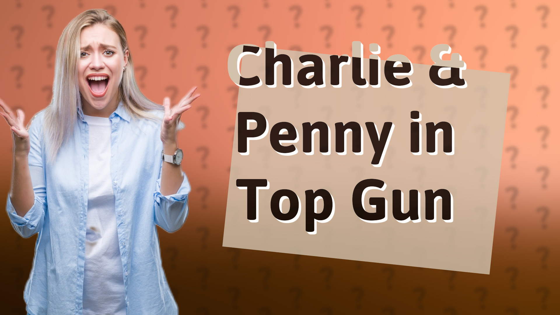 Charlie & Penny in Top Gun