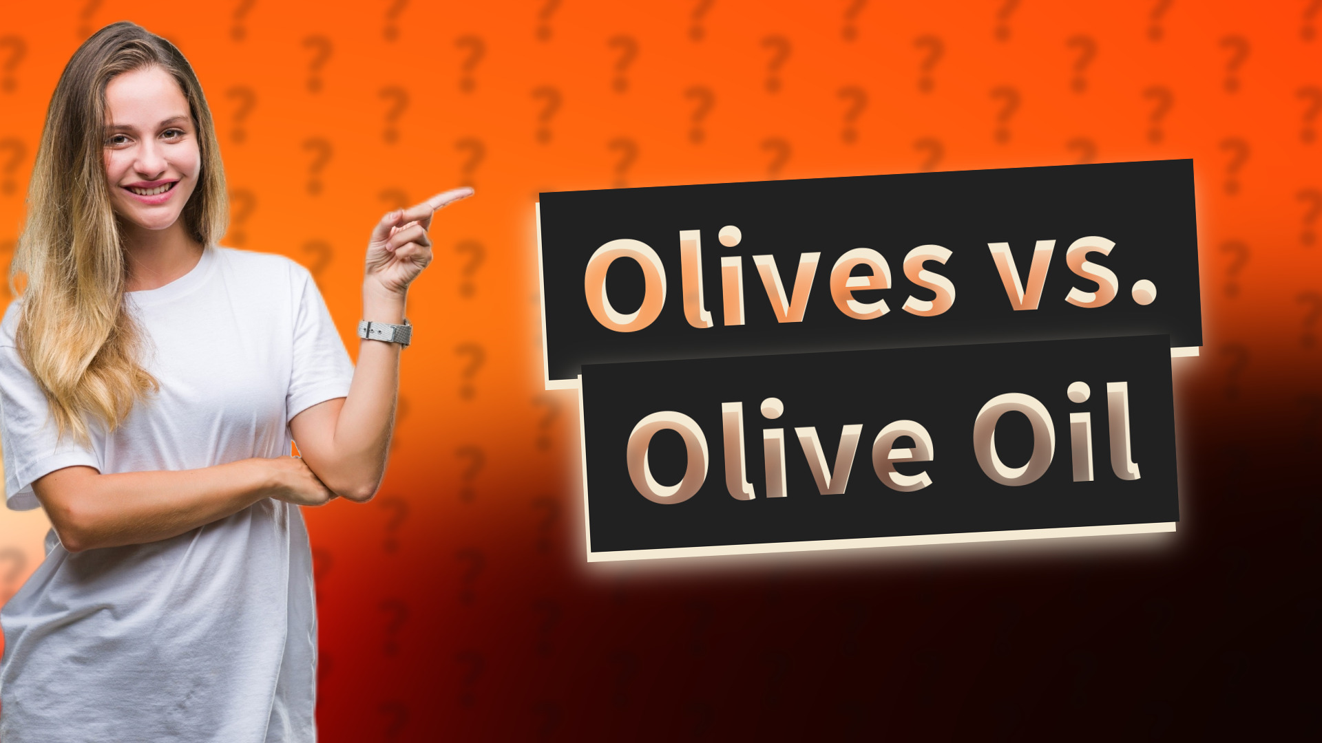 Olives vs. Olive Oil