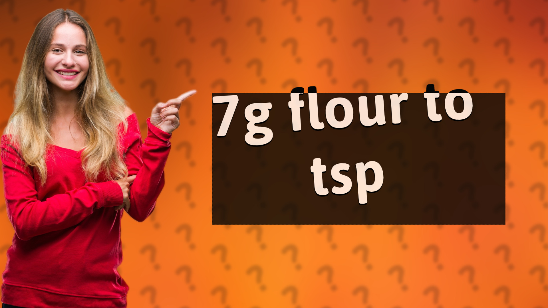 7g flour to tsp